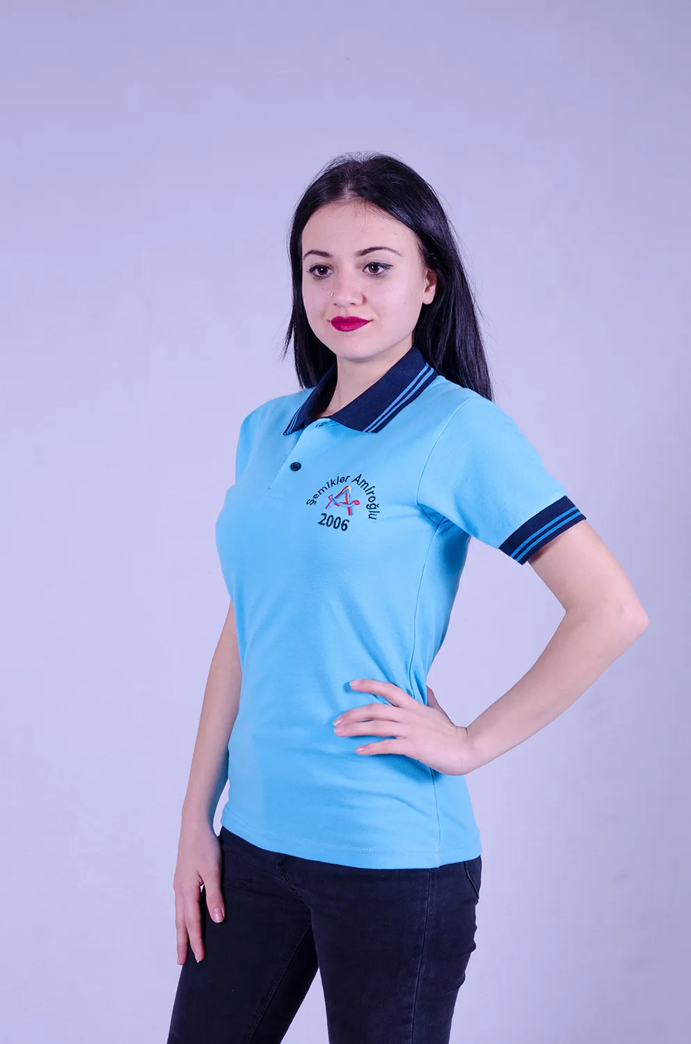 Eskişehir kurumsal ve promosyon ekipleri için kurumsal üniforma polo yaka tişört — İlke Tekstil Denizli üretimi