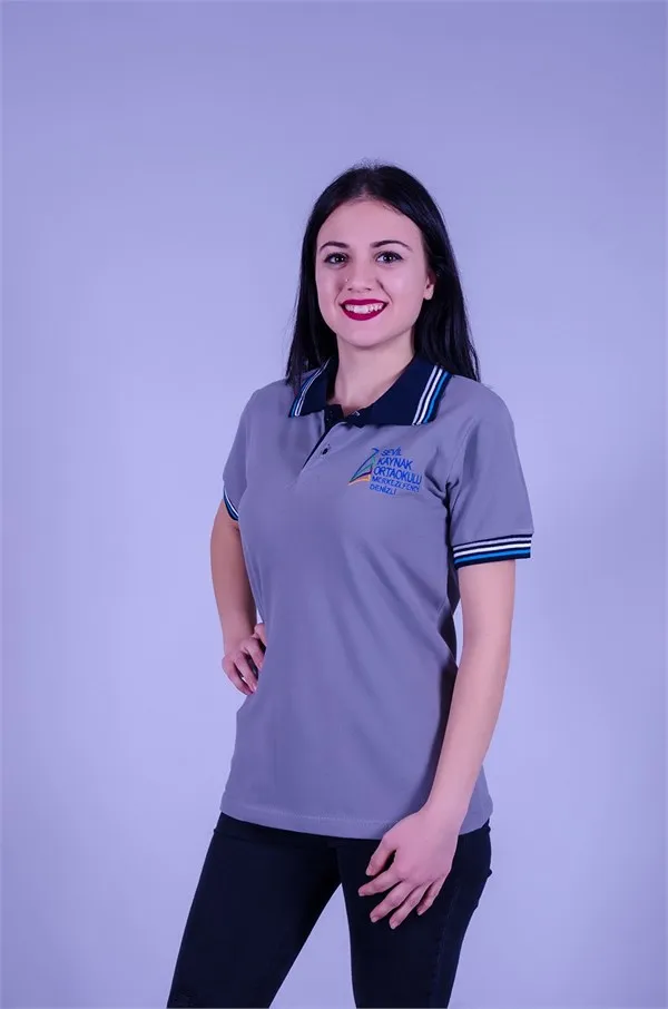 Kayseri kurumsal ve promosyon ekipleri için promosyon ekip kıyafeti polo yaka tişört — İlke Tekstil Denizli üretimi