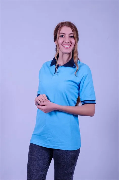 Konya kurumsal ve promosyon ekipleri için mağaza personeli polo yaka tişört — İlke Tekstil Denizli üretimi